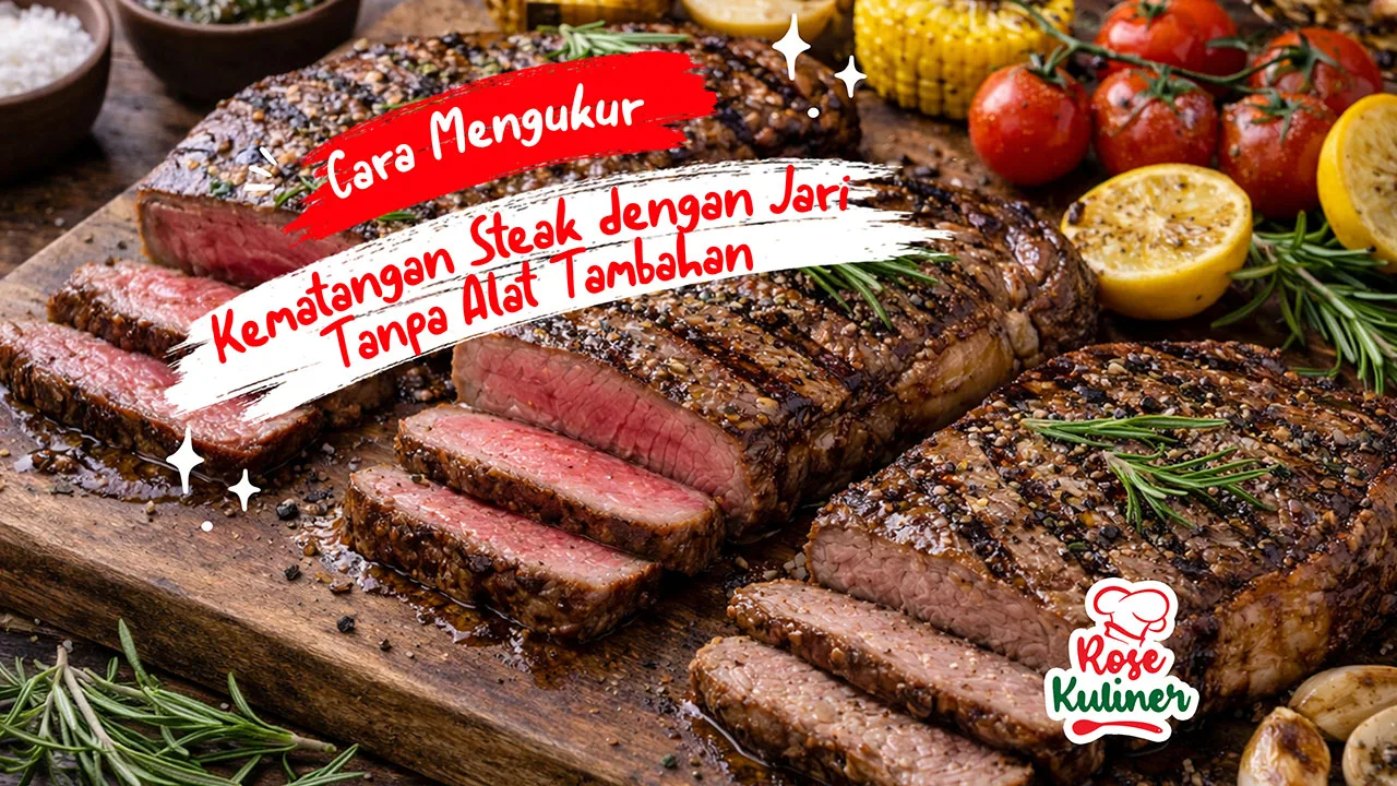 Cara Mudah Mengukur Kematangan Steak dengan Jari, Tanpa Alat Tambahan