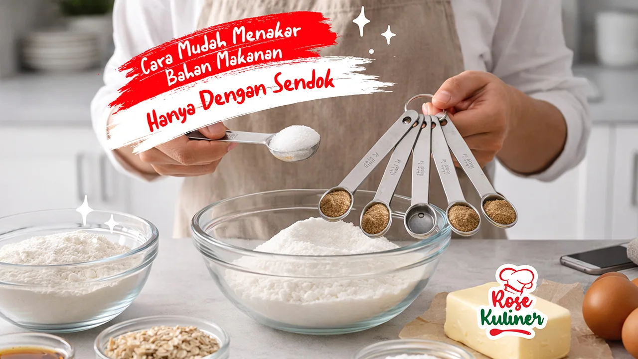 Cara Mudah Menakar Bahan Masakan Hanya Dengan Sendok