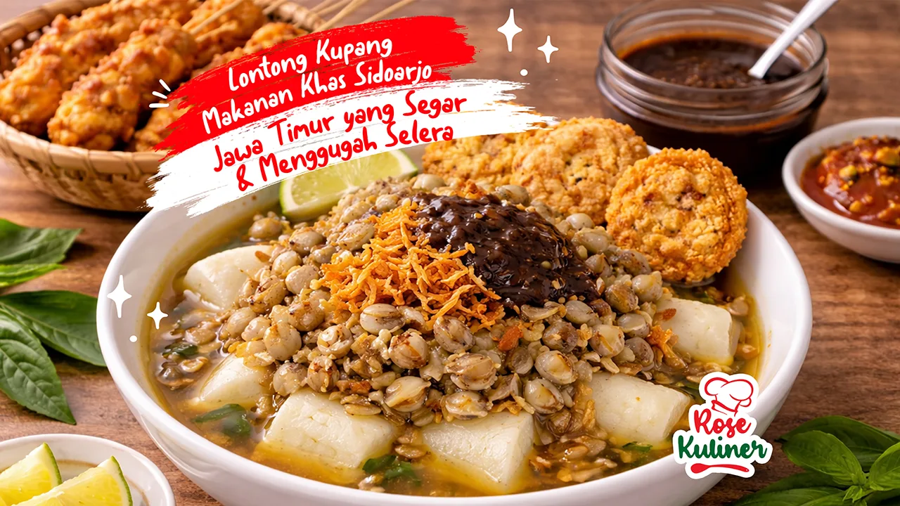 Lontong Kupang, Makanan Khas Sidoarjo Jawa Timur Yang Segar & Menggugah Selera