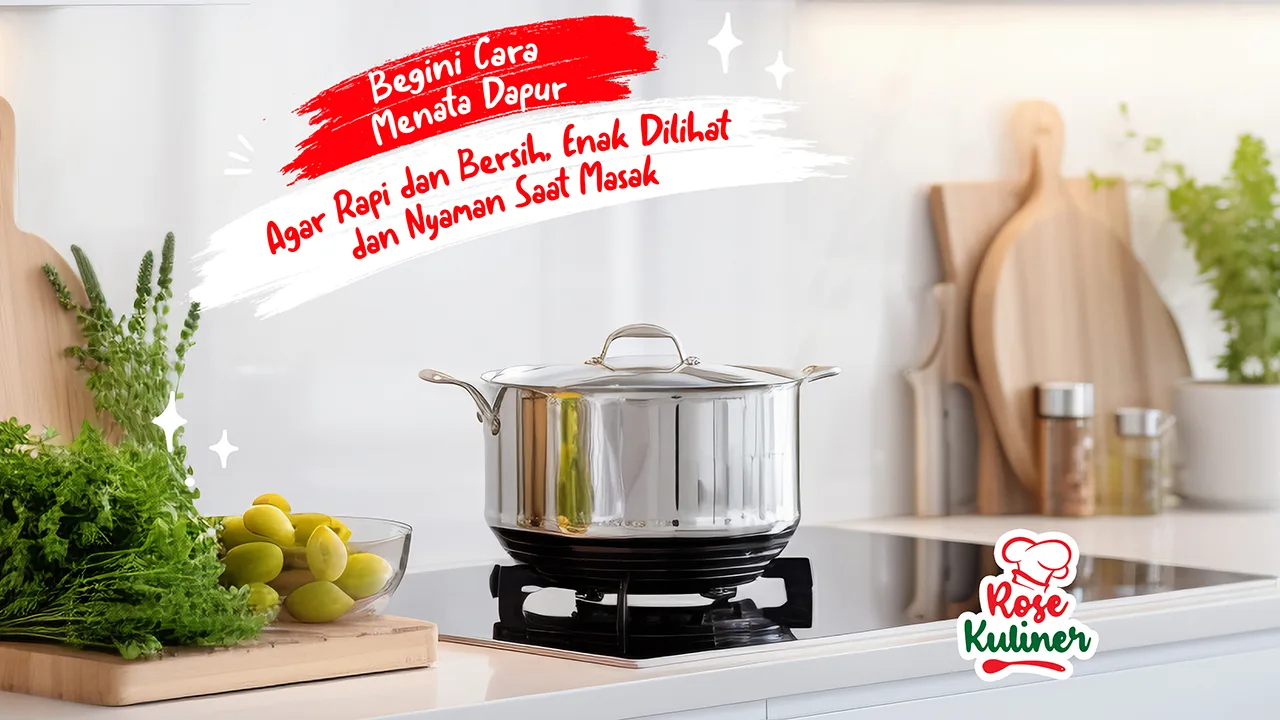 Begini Cara Menata Dapur Agar Rapi dan Bersih, Enak Dilihat dan Nyaman Saat Masak