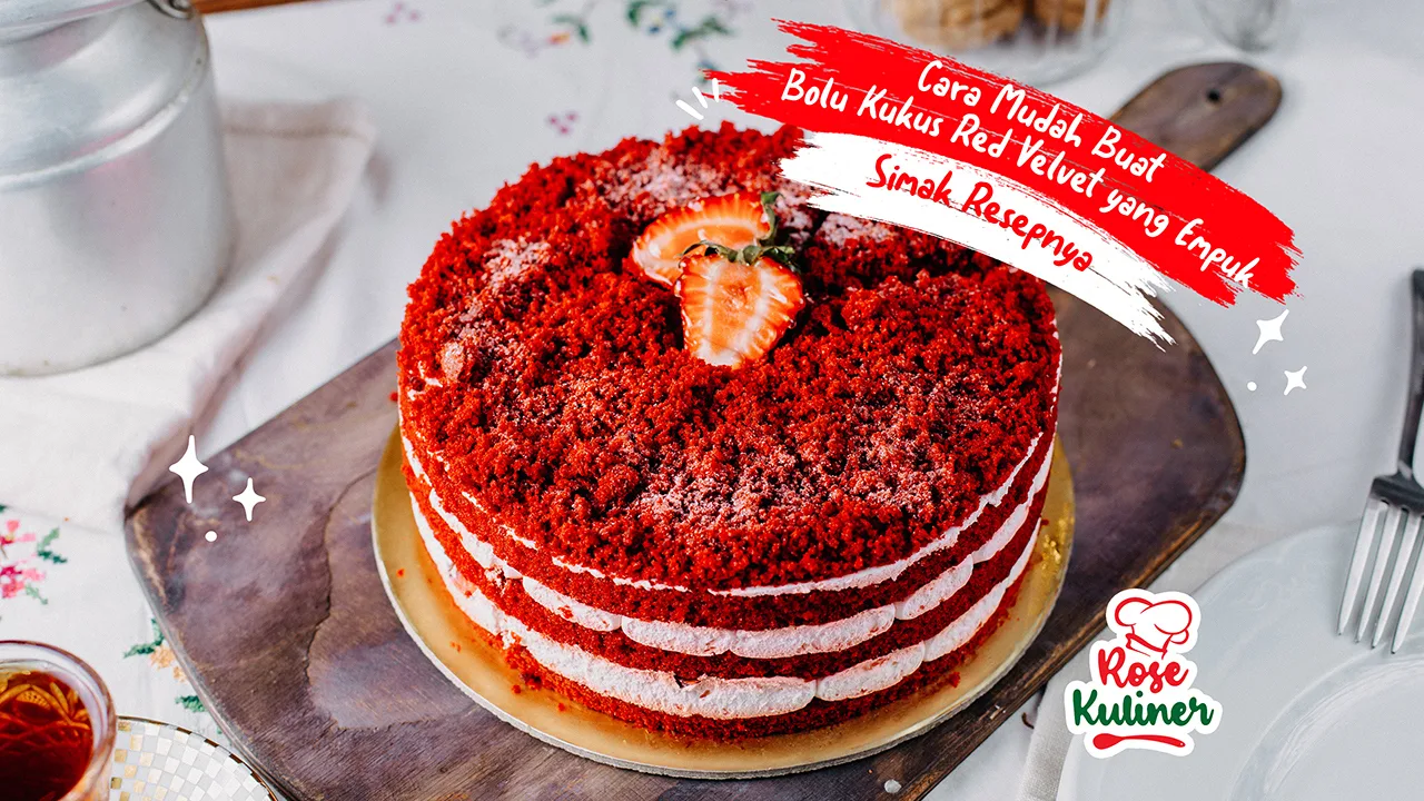 Cara Mudah Buat Bolu Kukus Red Velvet yang Empuk, Simak Resepnya