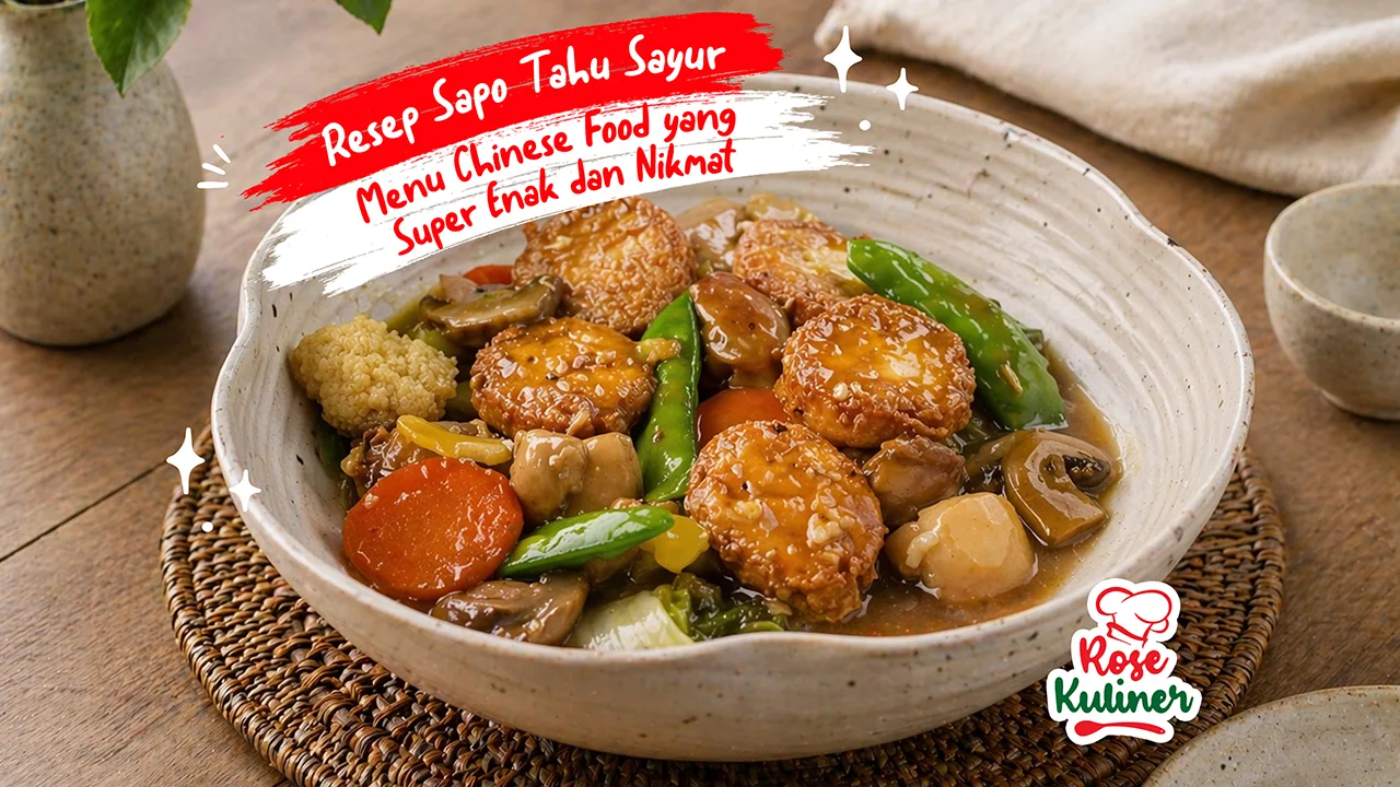 Resep Sapo Tahu Sayur, Menu Chinese Food yang Super Enak dan Nikmat
