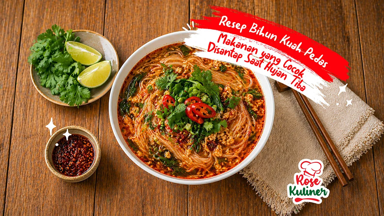 Resep Bihun Kuah Pedas, Makanan yang Cocok Disantap Saat Hujan Tiba