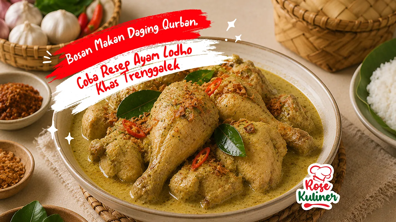 Bosan Makan Daging Qurban, Coba Resep Ayam Lodho Khas Trenggalek