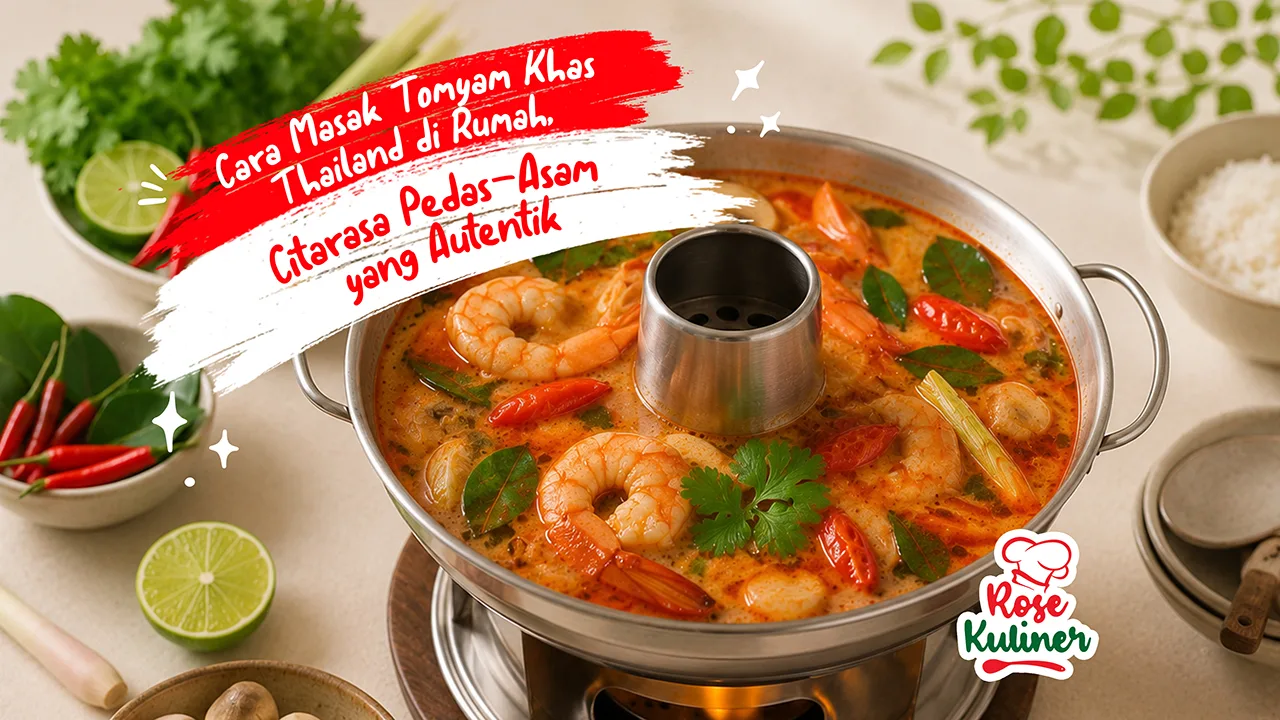 Cara Masak Tomyam Khas Thailand di Rumah, Citarasa Pedas-Asam yang Autentik