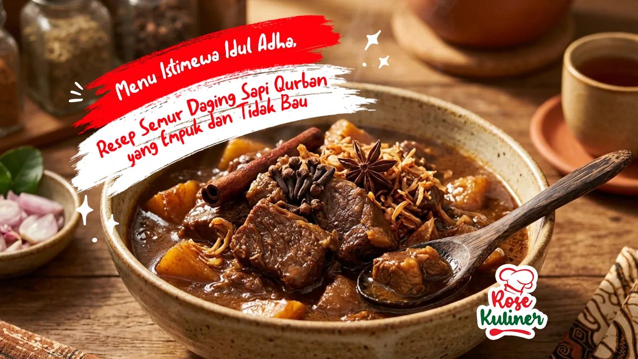 Menu Istimewa Idul Adha, Resep Semur Daging Sapi Qurban yang Empuk dan Tidak Bau