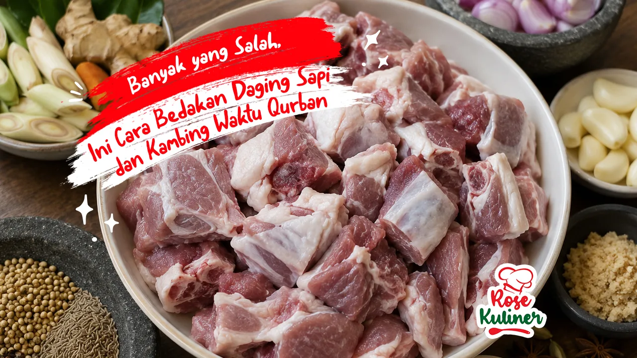 Banyak yang Salah, Ini Cara Bedakan Daging Sapi dan Kambing Waktu Qurban