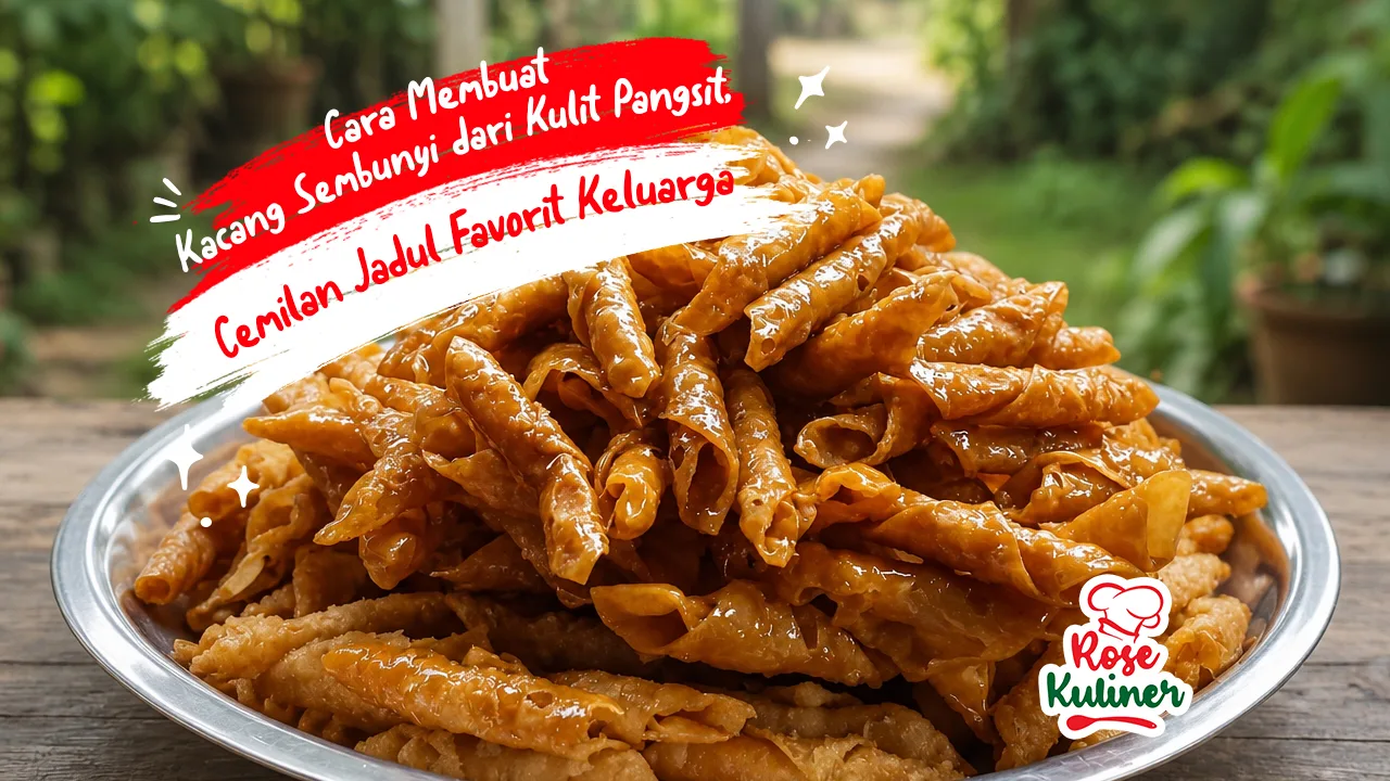 Cara Membuat Kacang Sembunyi dari Kulit Pangsit, Cemilan Jadul Favorit Keluarga