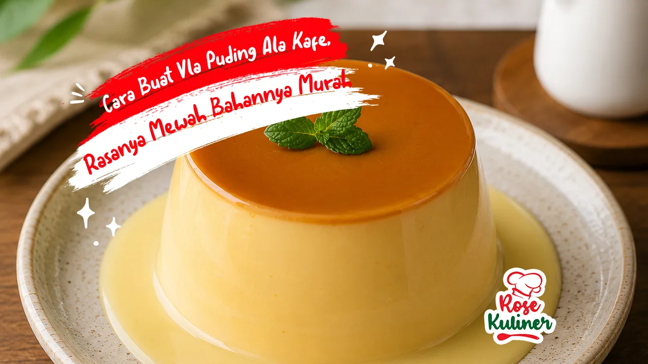 Cara Buat Vla Puding Ala Kafe, Rasanya Mewah Bahannya Murah
