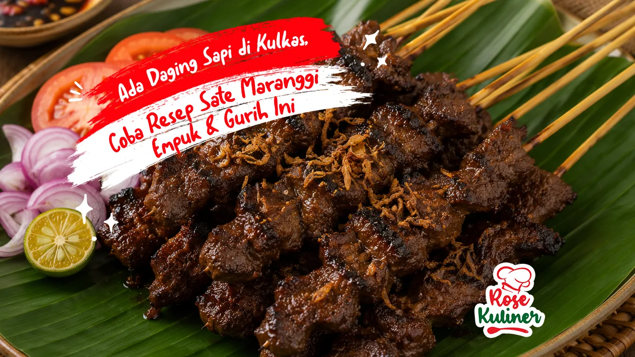 Ada Daging Sapi di Kulkas, Coba Resep Sate Maranggi Empuk & Gurih Ini