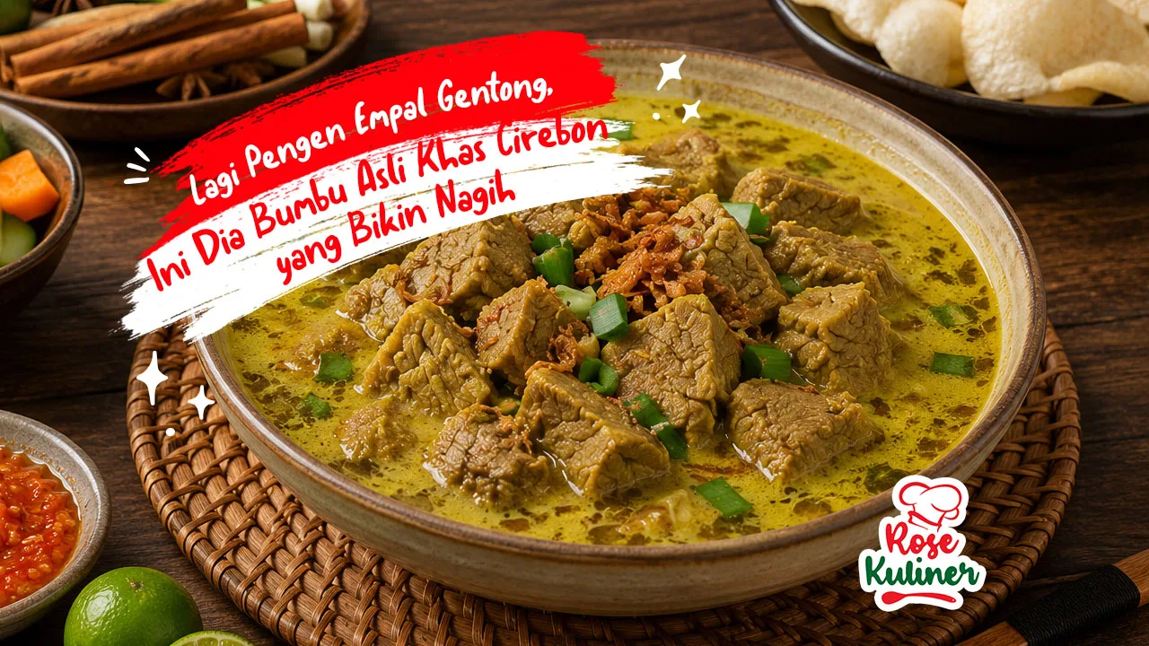 Lagi Pengen Empal Gentong, Ini Dia Bumbu Asli Khas Cirebon yang Bikin Nagih