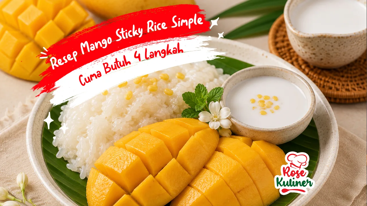 Resep Mango Sticky Rice Simple, Cuma Butuh 4 Langkah