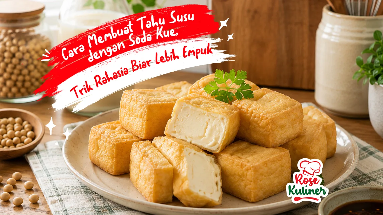 Cara Membuat Tahu Susu dengan Soda Kue, Trik Rahasia Biar Lebih Empuk