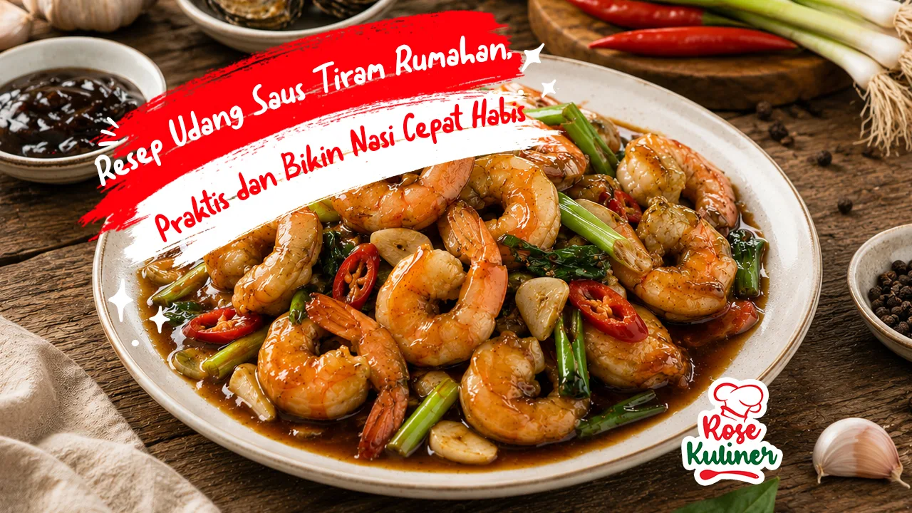 Resep Udang Saus Tiram Rumahan, Praktis dan Bikin Nasi Cepat Habis