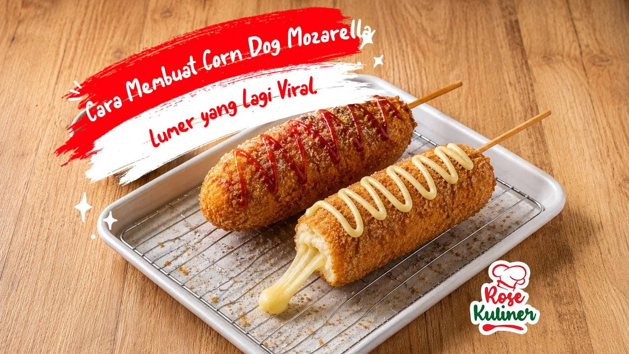 Cara Membuat Corn Dog Mozarella Lumer yang Lagi Viral