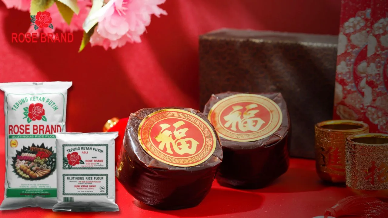 Cara Membuat Kue Keranjang dengan Tepung Ketan Rose Brand yang Kenyal dan Legit