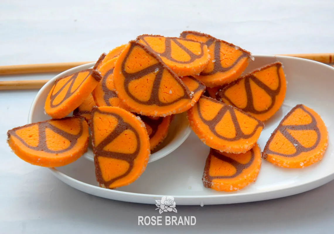 ORANGE CHOCO COOKIES (TEPUNG BERAS)