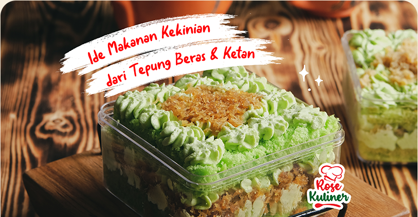 Artikel makanan kekinian dari tepung beras dan tepung ketan